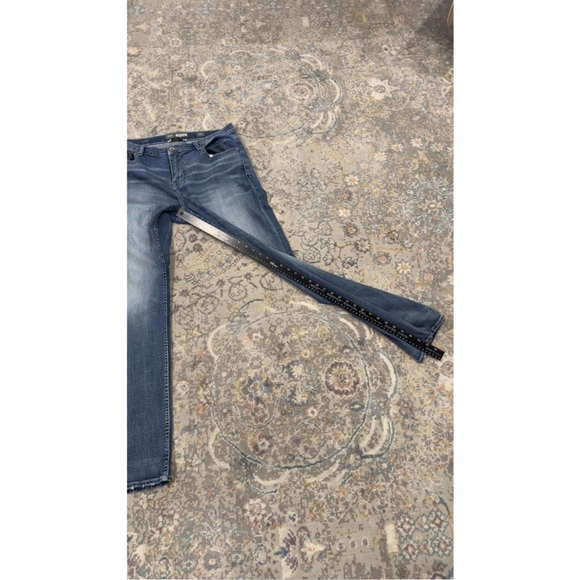 BKE Buckle Nolan Straight Leg 5 Pocket Jeans Mens 34L Stretch Denim Distressed - Picture 4 of 16